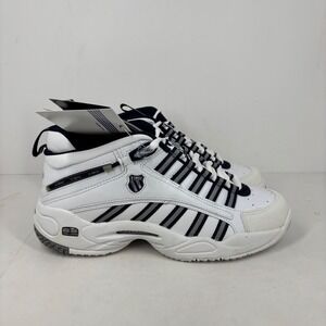 K-Swiss Ultrascendor Mid White Navy Athletic Shoes Sneakers Womens Size 7.0